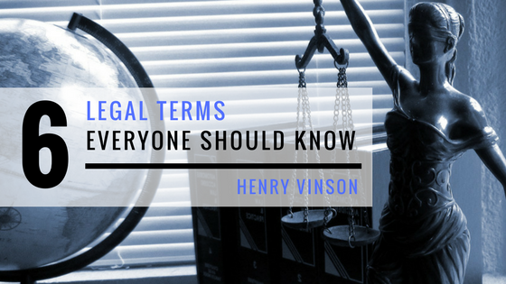 Henry Vinson - Legal Terms